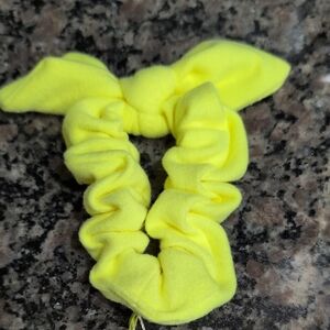 Lululemon Yellow Uplifting Scrunchie with Bow